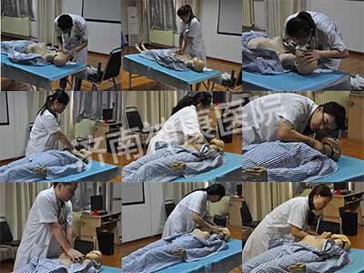 济南神康医院心肺复苏竞赛现场